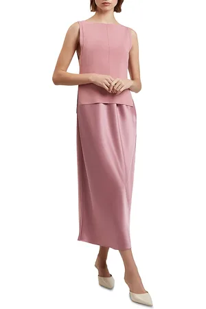 Ted Baker Ammil Satin Dress with Knit Bodice