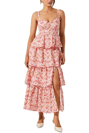 ASTR Midsummer Tiered Floral Print Dress
