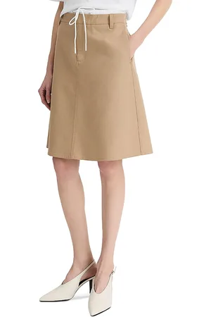 Vince Mid Rise Double Waist Skirt