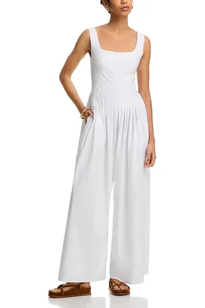 LINE & DOT Abbott Poplin Pleated Jumpsuit