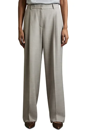 Reiss Harper Textured Wide Leg Trousers