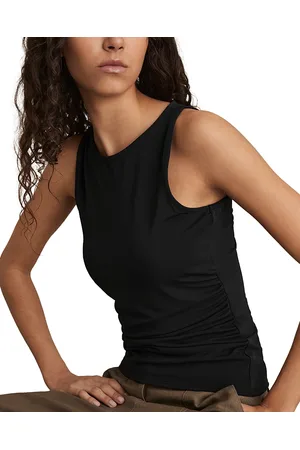 Reiss Ruched Side Jersey Tank Top