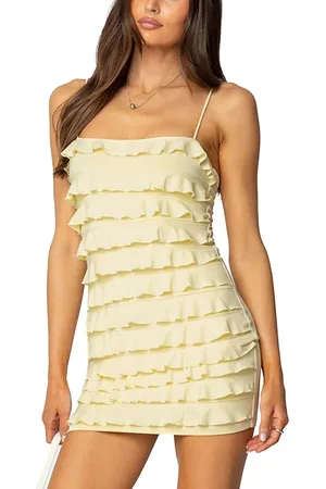 Edikted Nadya Ruffled Mini Dress