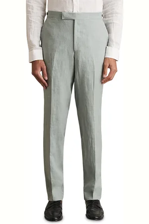 Reiss Linen Slim Mixer Trousers