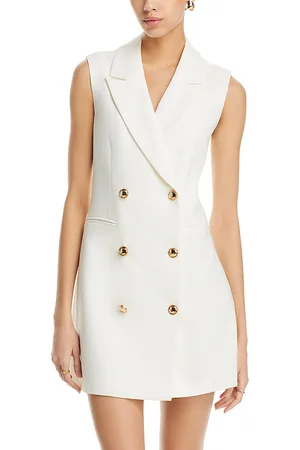 French Connection Whisper Sleeveless Tux Mini Dress