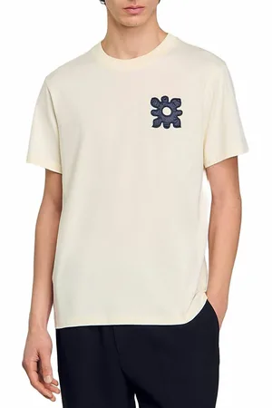 Sandro Vintage Flower Graphic Tee
