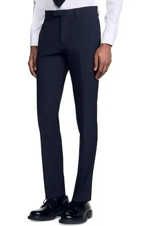 Sandro Formal Regular Fit Wool Trousers