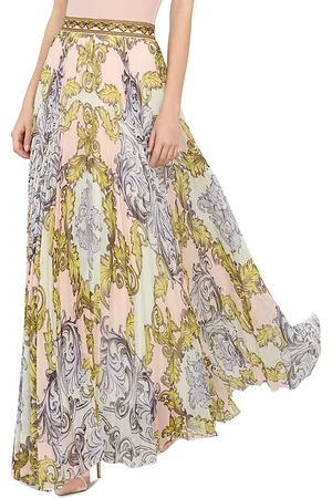 ALICE+OLIVIA Katz Pleated Maxi Skirt