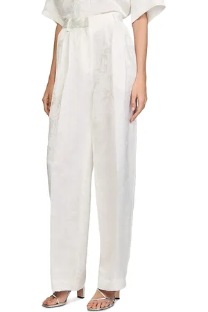 Sandro Jacquard Floral Pants