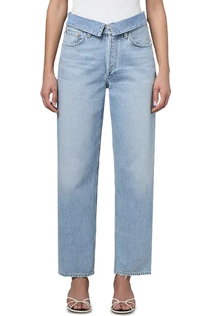 AGOLDE Echo Tapered Foldover Jeans in