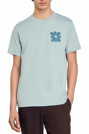 Sandro Vintage Flower Graphic Tee