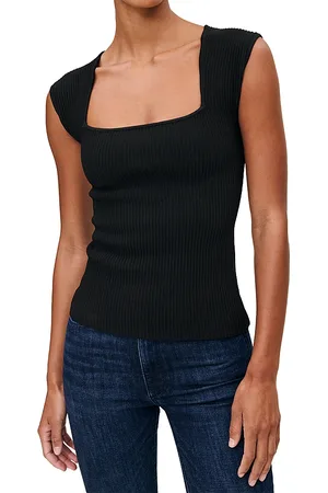 DL1961 Square Neck Instasculpt Rib Top