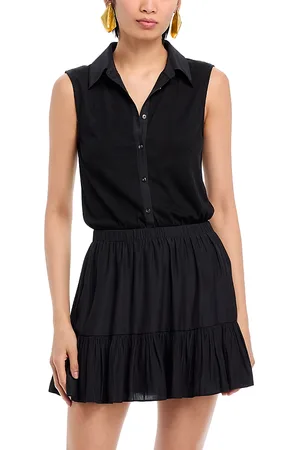 Ramy Brook Odette Mixed Media Dress
