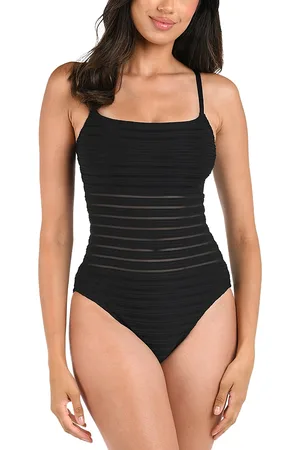 La Blanca Ribbed One Piece Swimsuit