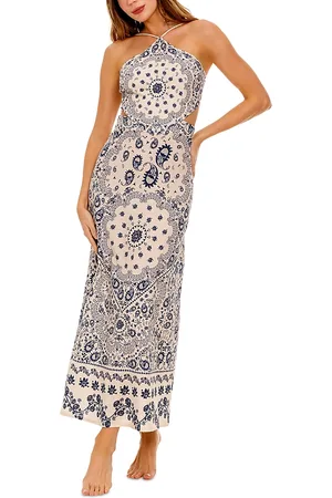 Agua Bendita Indira Atma Printed Cover-Up Dress