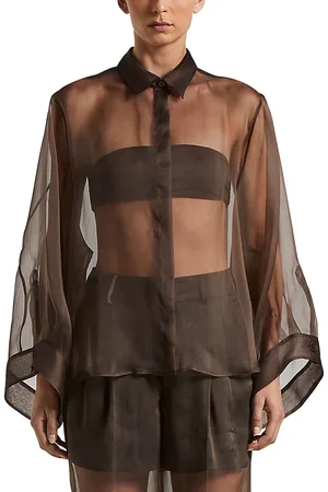 PESERICO SIGN Silk Blend Oversized Blouse