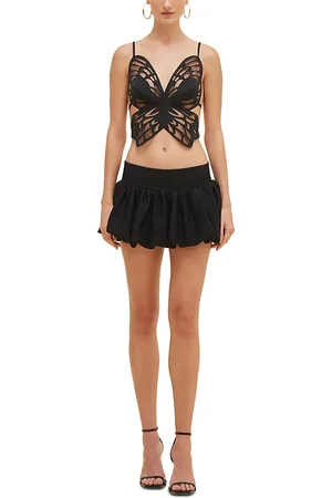 PATBO Merian Knit Mini Bubble Skirt