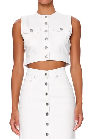 DL1961 Cropped Denim Vest