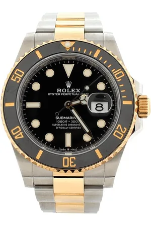 Rolex Oyster Perpetual Submariner Date Automatic Watch in Stainless Steel and Cerachrom with Gold 41mm