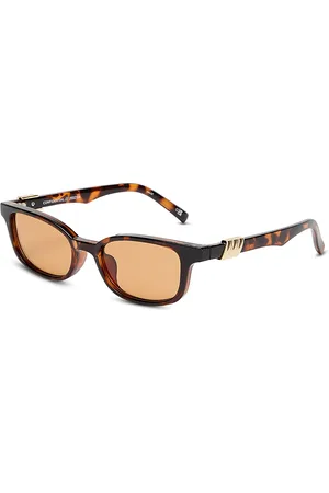 Le Specs Confidential Rectangle Sunglasses, 51mm