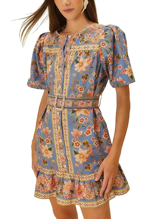 Farm Rio Tapestry Printed Mini Dress