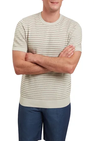Ted Baker Lain Textured Striped Tee