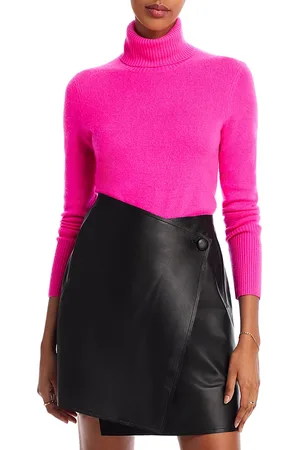 Aqua Cashmere Turtleneck Cashmere Sweater