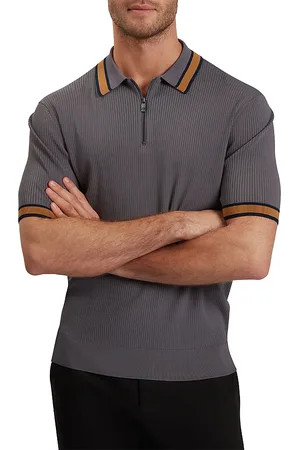 Ted Baker Rafaelo Ribbed Zip Polo