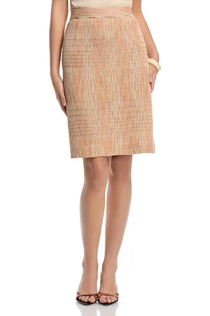 Misook Melange Straight Knit Skirt