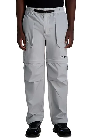 Karl Lagerfeld Relaxed Fit Zip Off Parachute Pants