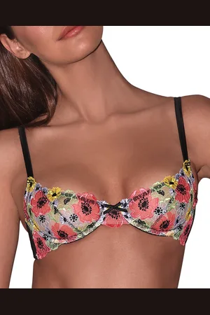 FLEUR DU MAL Azalea Embroidered Bra