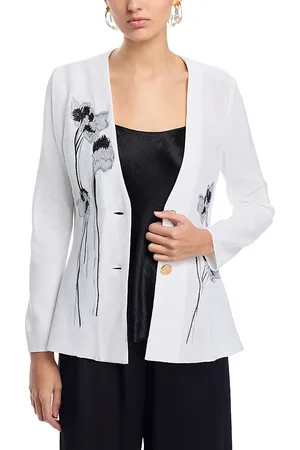 Misook Embroidered Knit Jacket