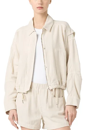 BLANK NYC Zippered Drawstring Hem Jacket
