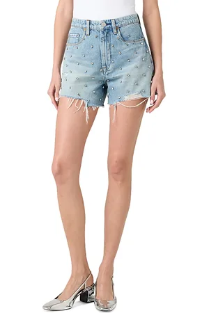 BLANK NYC Rhinestone Embellished Cutoff Shorts