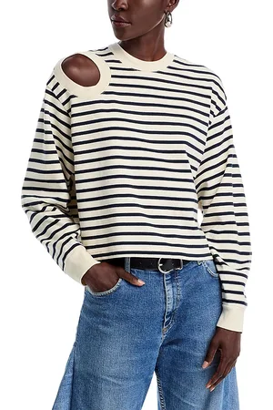 A.W.A.K.E. MODE A. w.a. k.e. Mode Cutout Striped Tee