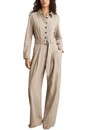 Reiss Abigail Tailored Belted Jumpsuit