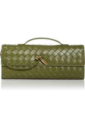 Bottega Veneta Andiamo Intrecciato Leather Clutch