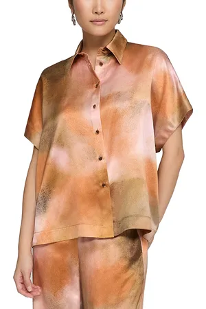 Lafayette 148 New York Oversized Silk Dolman Sleeve Top