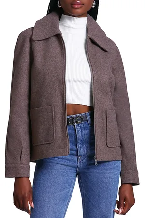 BAGATELLE Cropped Zip Front Jacket
