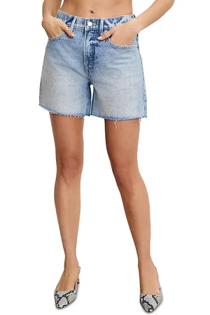 GOOD AMERICAN Good Standard Long Jean Shorts