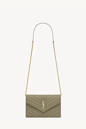 Saint Laurent Cassandre Envelope Chain Wallet