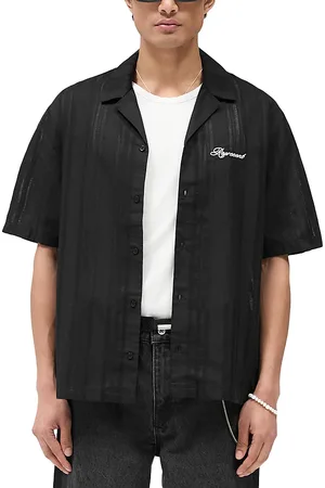 Represent Embroidered Oversized Fit Bowling Shirt