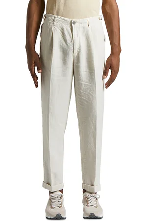 PESERICO SIGN Pleated Straight Leg Trousers