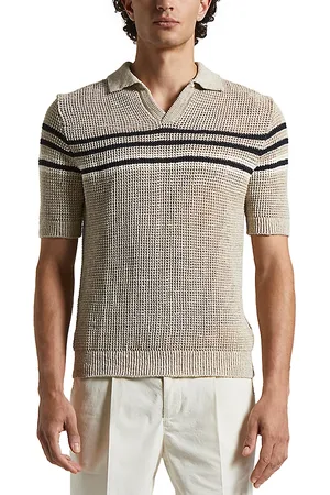 PESERICO SIGN Striped Chest Polo Shirt