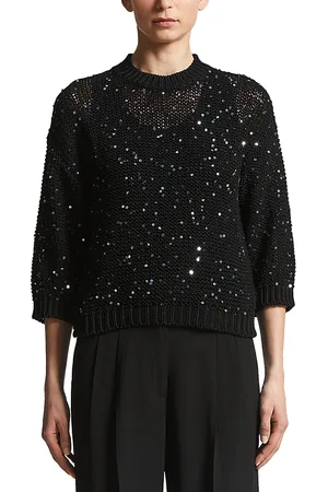 PESERICO SIGN Knitted Embellished Sweater