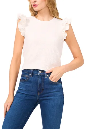 CE&CE Ruffle Sleeve Textured Top