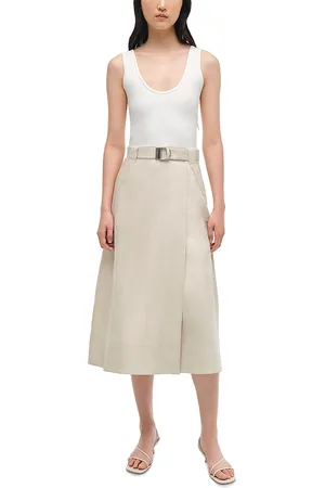 Simkhai Camden Mixed Media Tank Midi Dress
