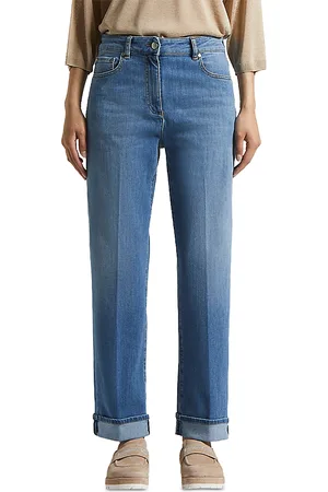 PESERICO SIGN Mid Rise Denim Trousers in