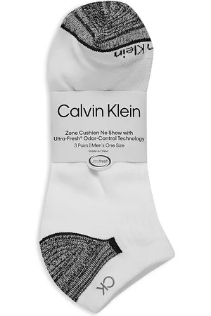 Calvin Klein Microfiber Performance No Show Socks, Pack of 3