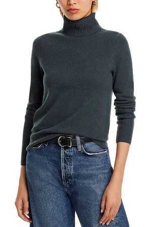 Aqua Cashmere Turtleneck Cashmere Sweater